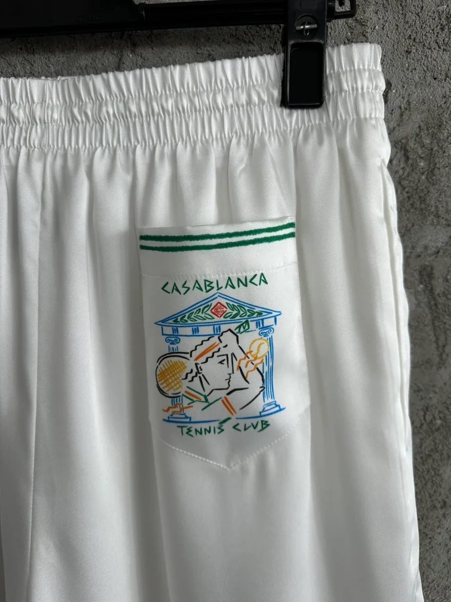 Накладной задний карман с цветным принтом Casablanca Tennis Club
