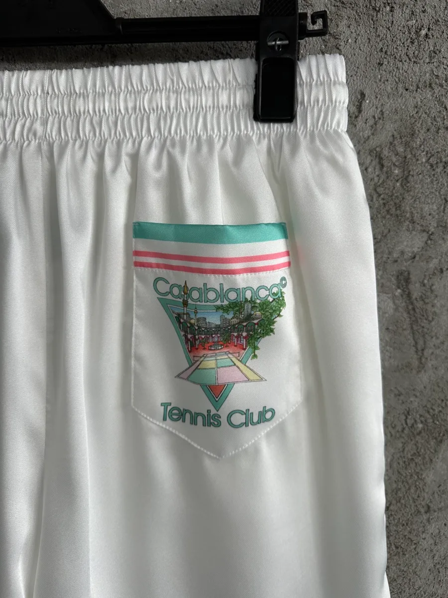 Накладной карман с принтом Casablanca Tennis Club крупным планом