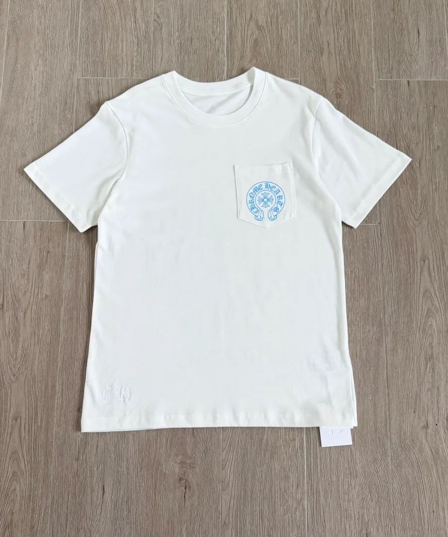 Белая футболка Chrome Hearts Miami, вид спереди