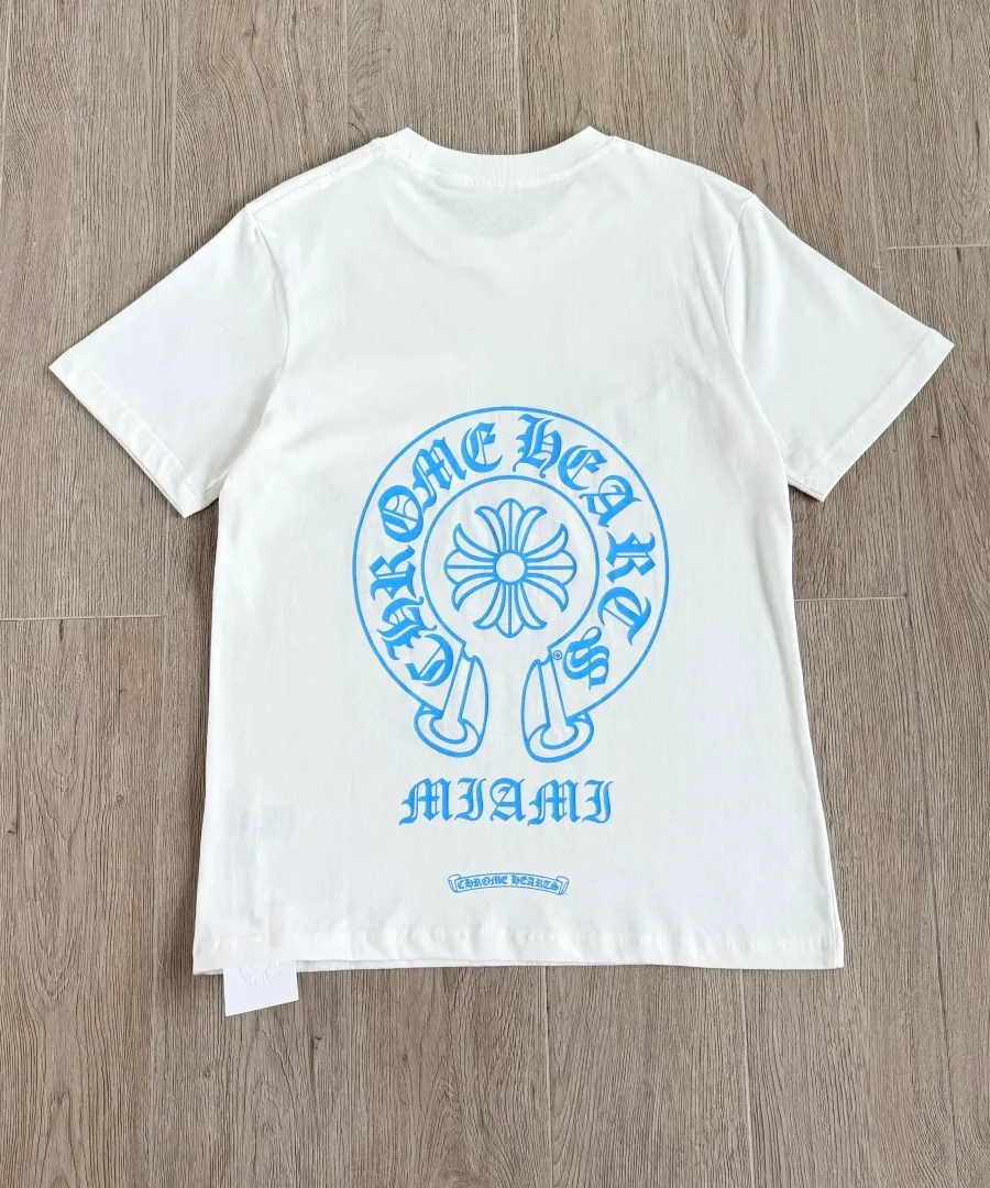 Белая футболка Chrome Hearts Miami, вид сзади