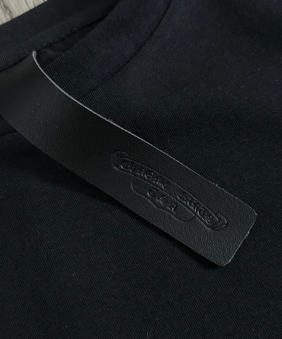 Кожаный ярлык футболки Chrome Hearts GRP Y
