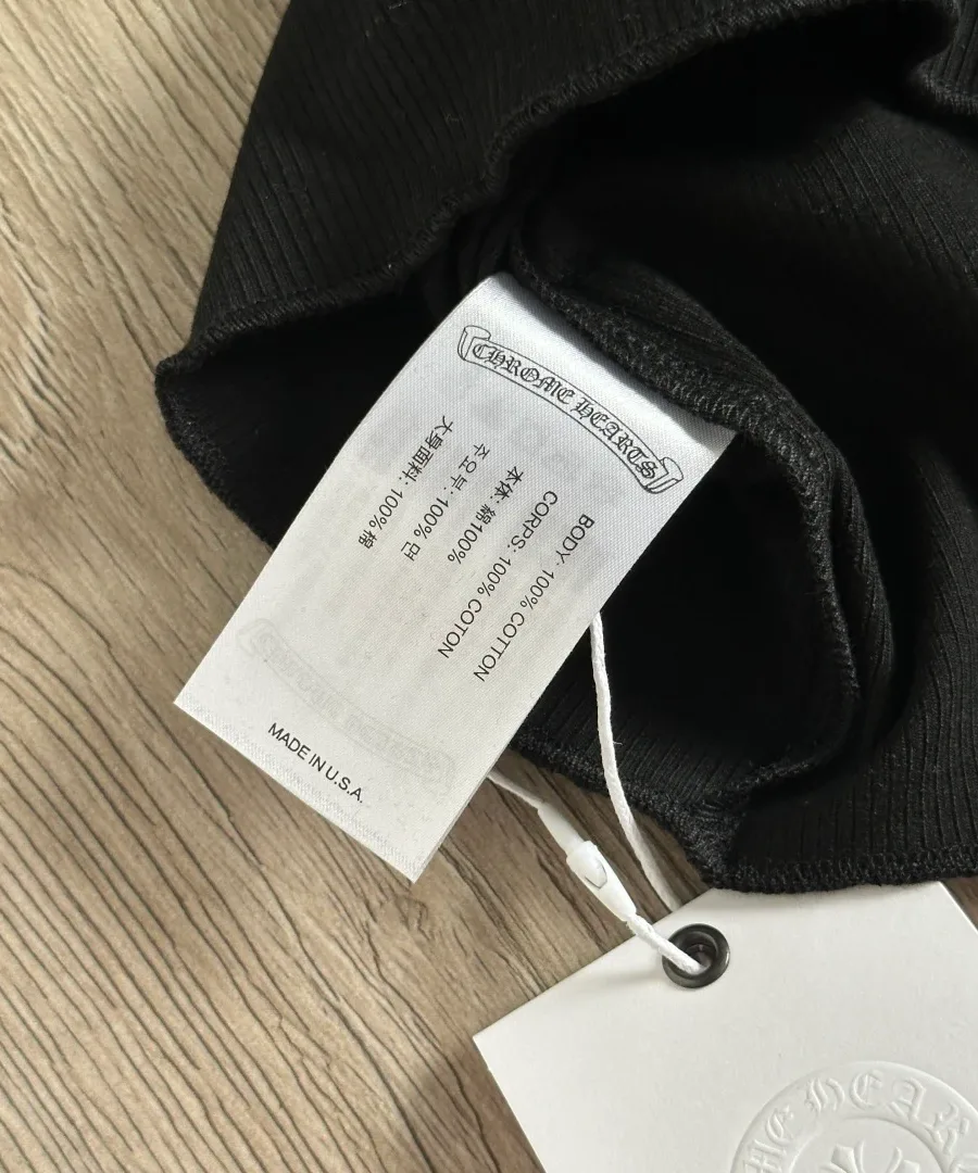 Составник платья-майки Chrome Hearts с указанием 100% хлопка