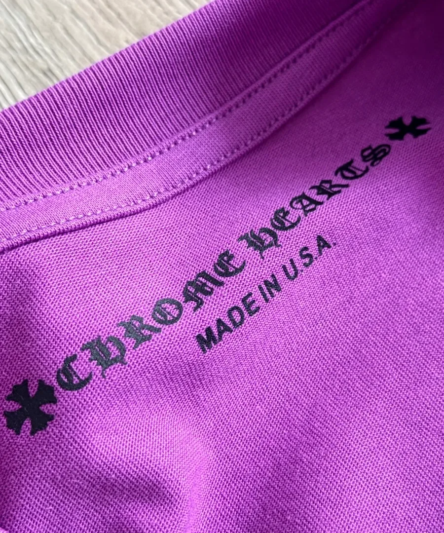 Внутренний ярлык с логотипом Chrome Hearts и надписью Made in U.S.A.