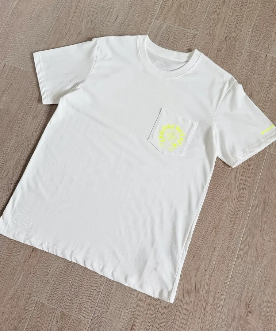 Белая футболка Chrome Hearts, вид спереди