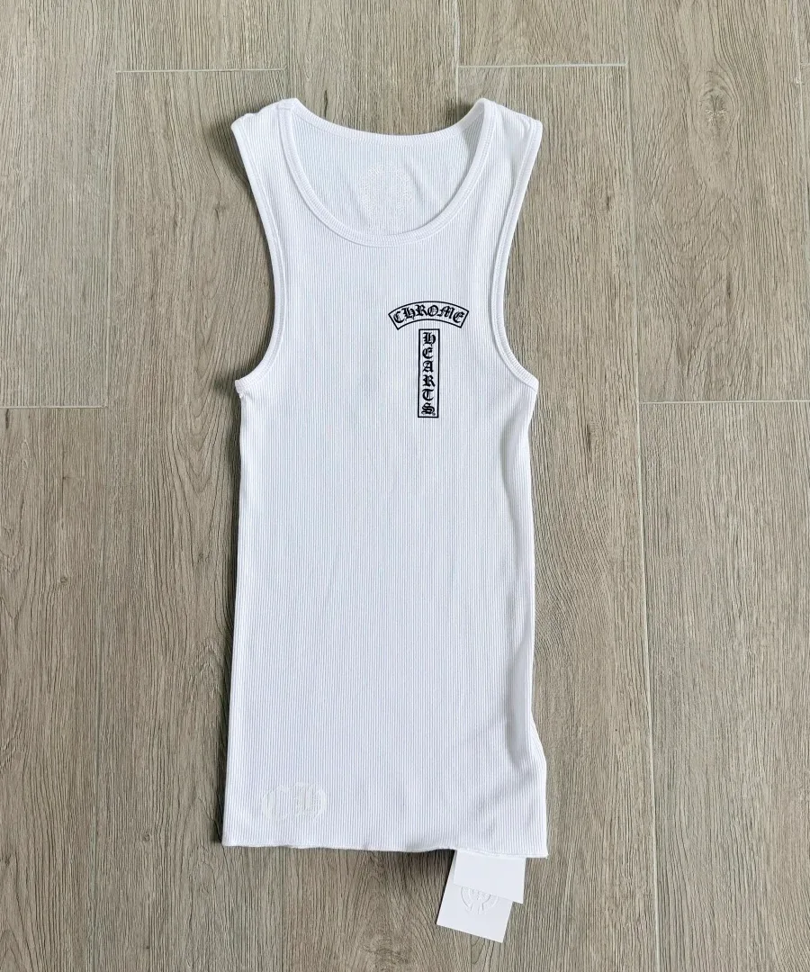 Белая майка Chrome Hearts, вид спереди