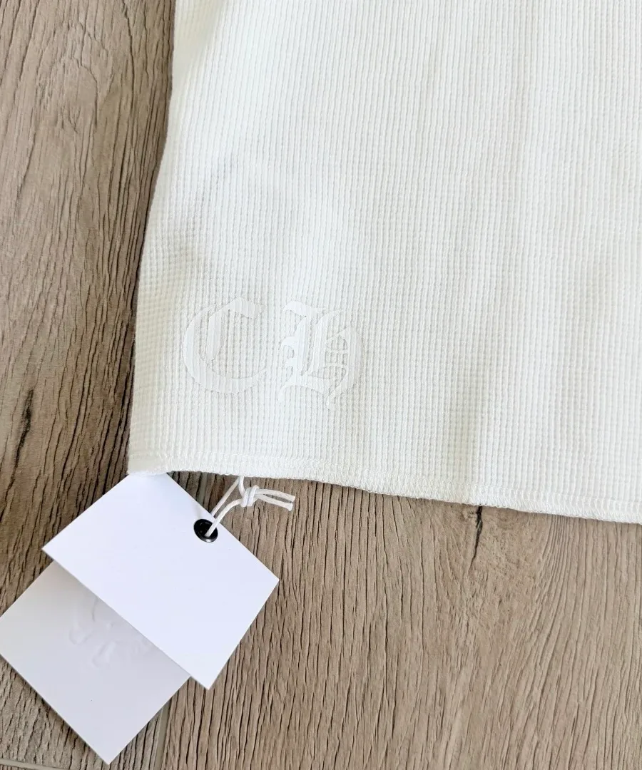 Белый лонгслив Chrome Hearts Deadly Doll, вид сзади