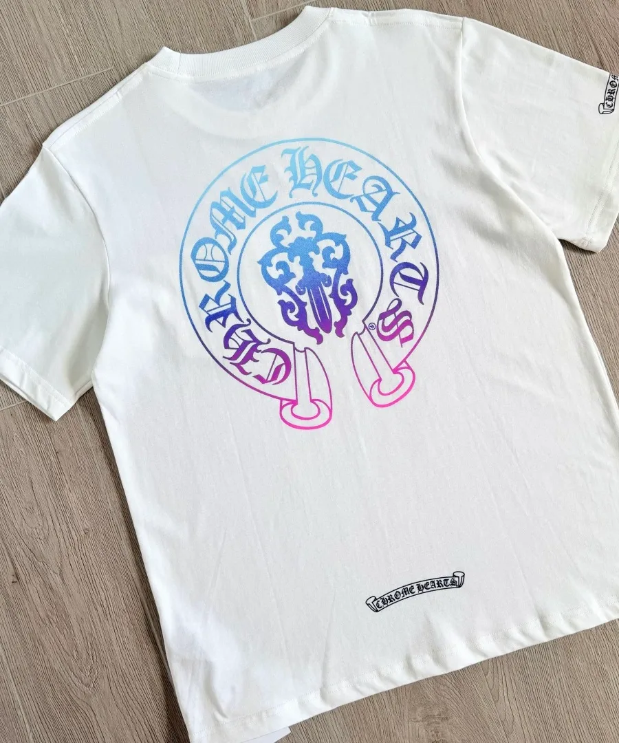 Белая футболка Chrome Hearts вид со спины