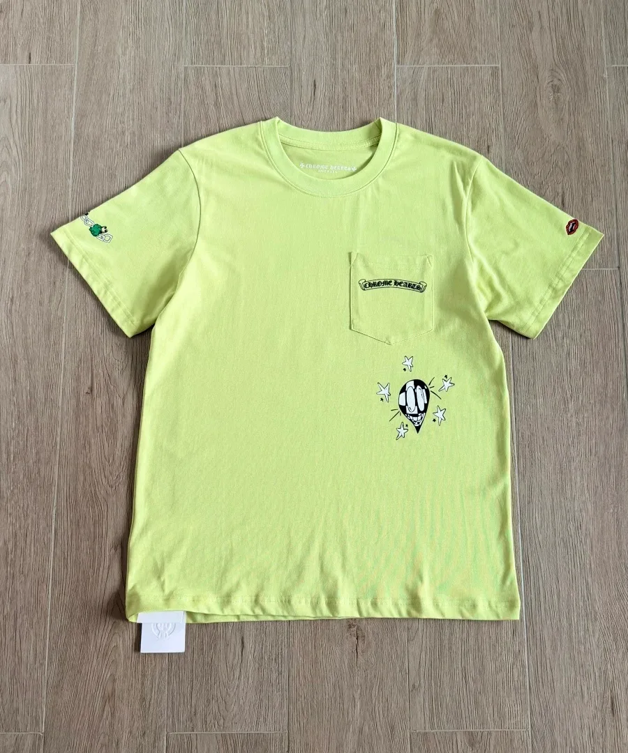 Зеленая футболка Chrome Hearts Matty Boy, вид спереди