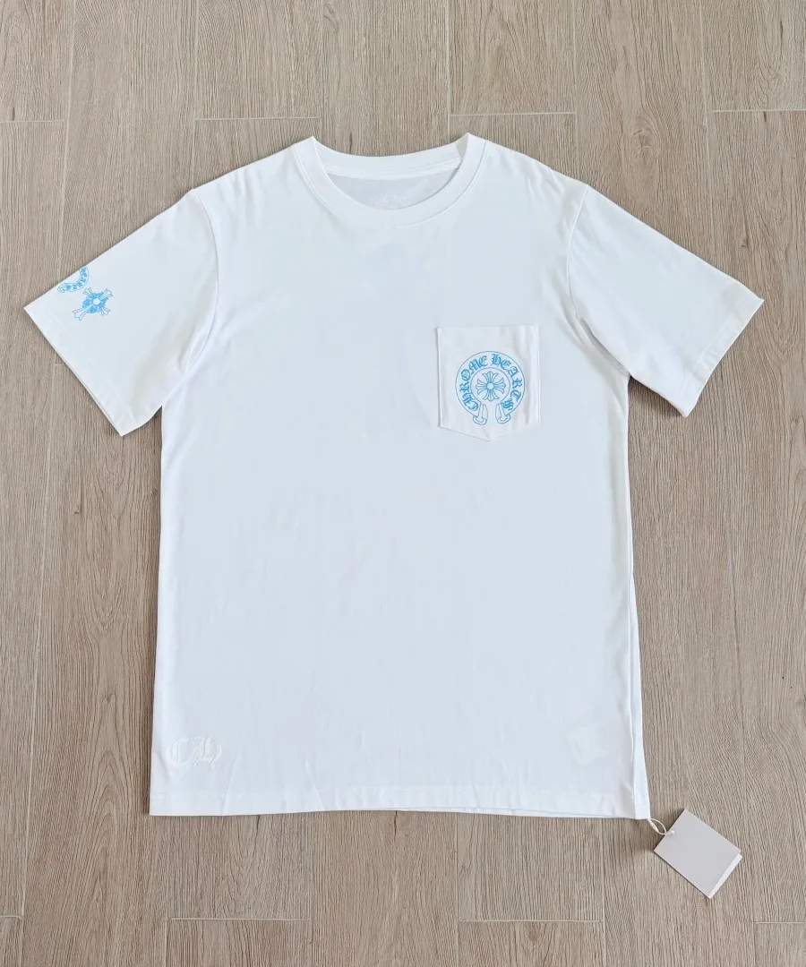 Белая футболка Chrome Hearts CH23SS, вид спереди
