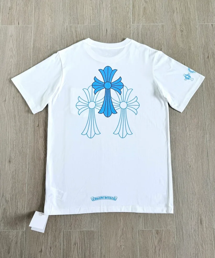 Белая футболка Chrome Hearts CH23SS, вид сзади