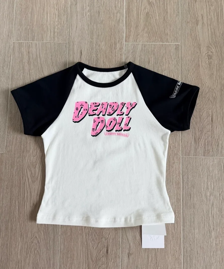 Женский топ Chrome Hearts x Deadly Doll спереди