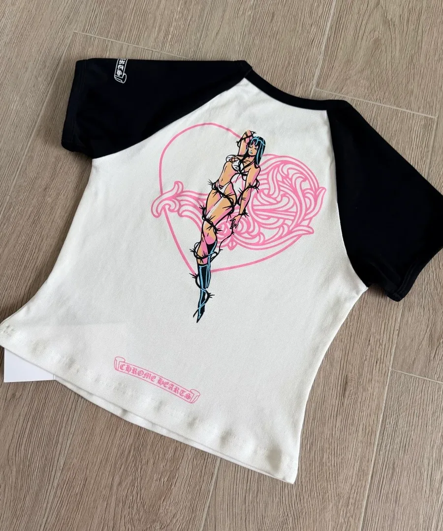 Топ Chrome Hearts x Deadly Doll сзади, вид под углом