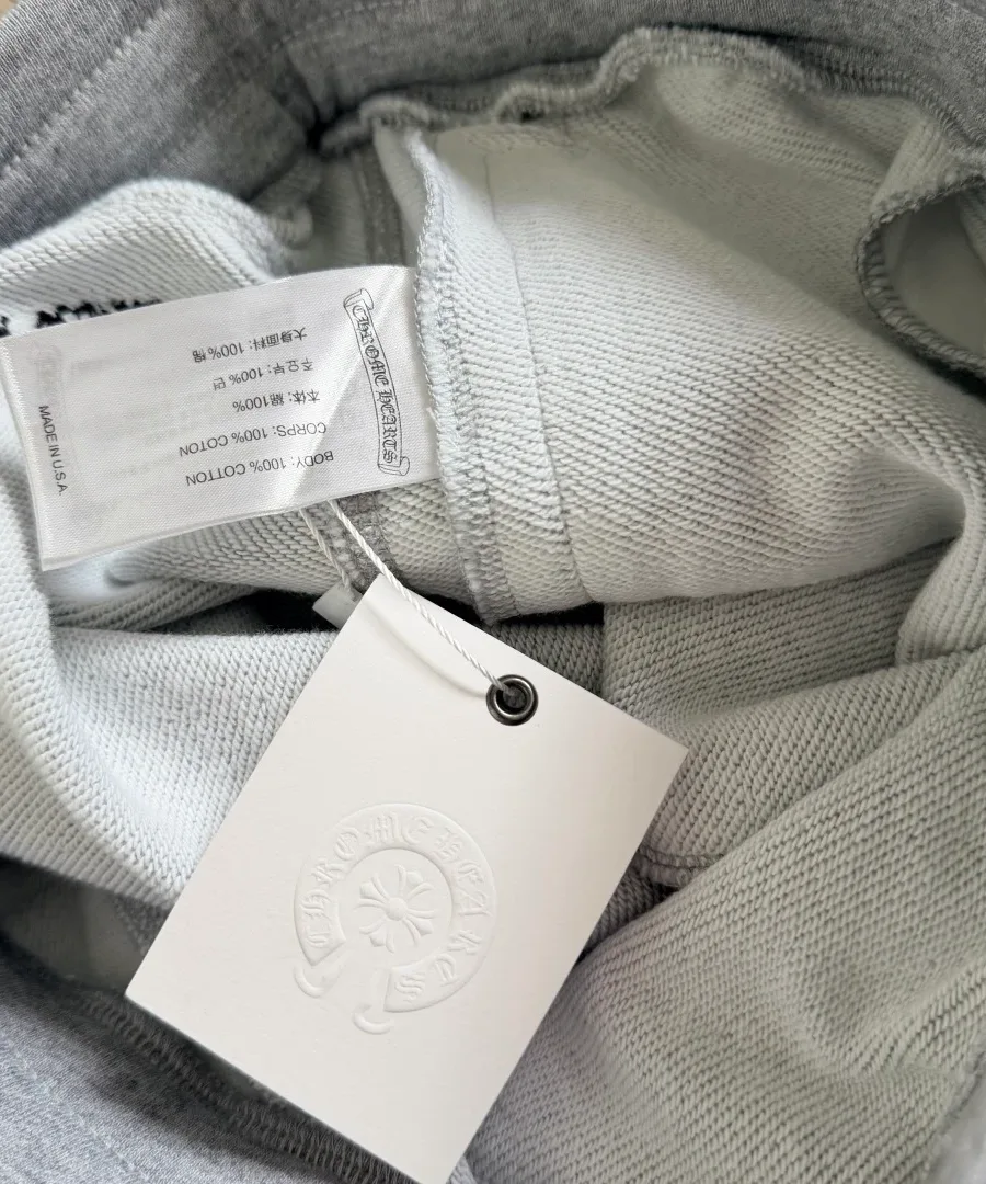 Внутренний ярлык с составом ткани шорт Chrome Hearts