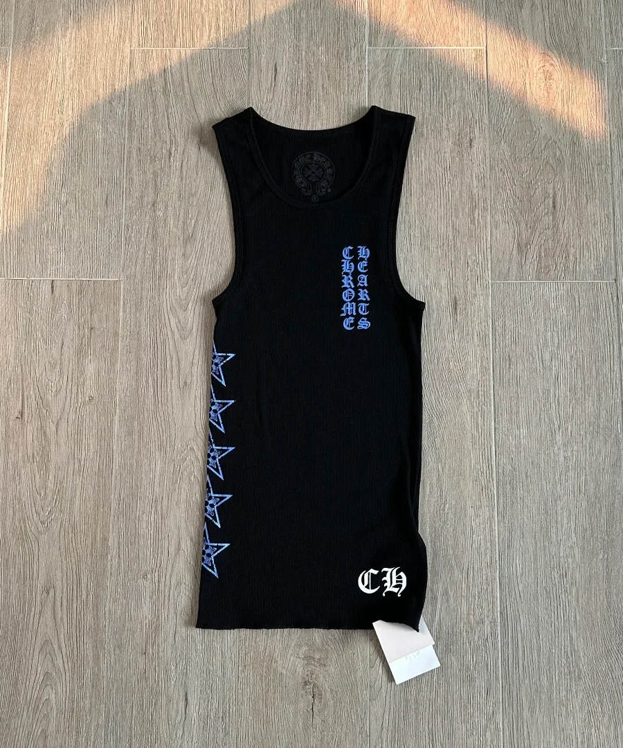 Черное платье-майка Chrome Hearts, вид спереди