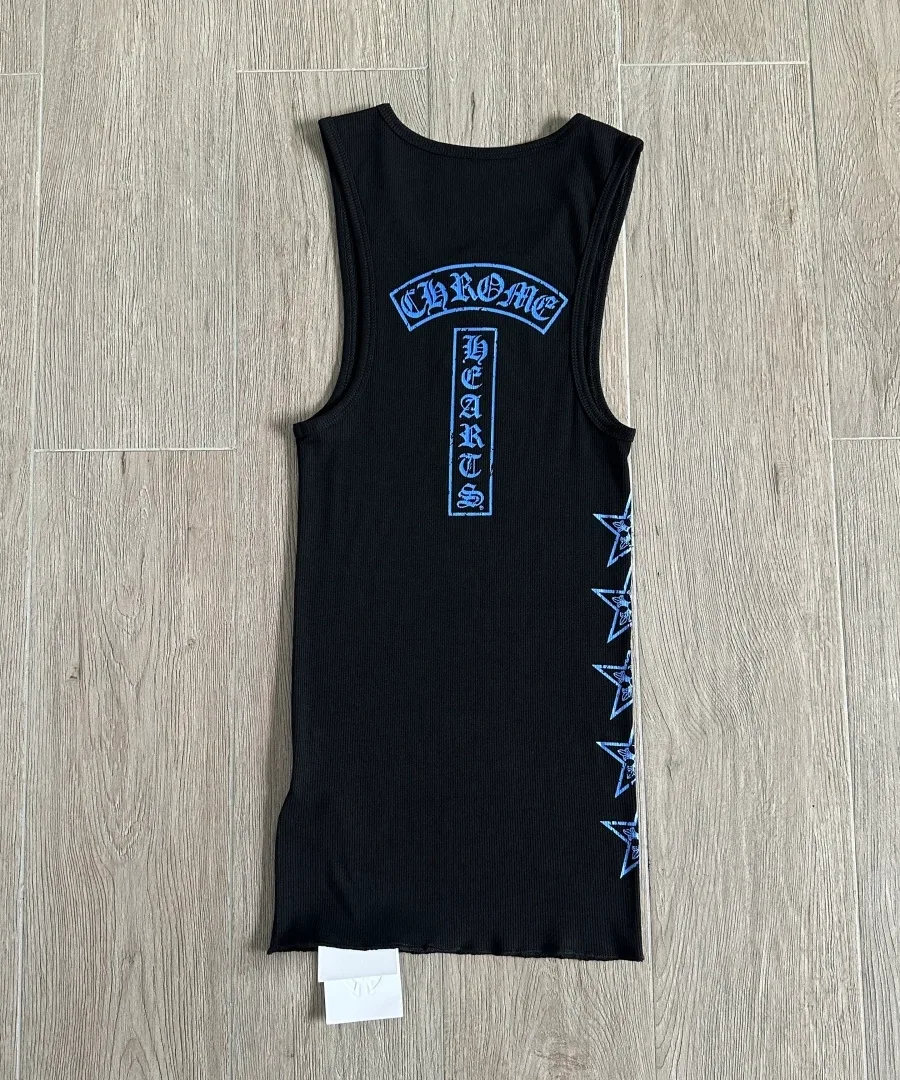 Черное платье-майка Chrome Hearts, вид сзади