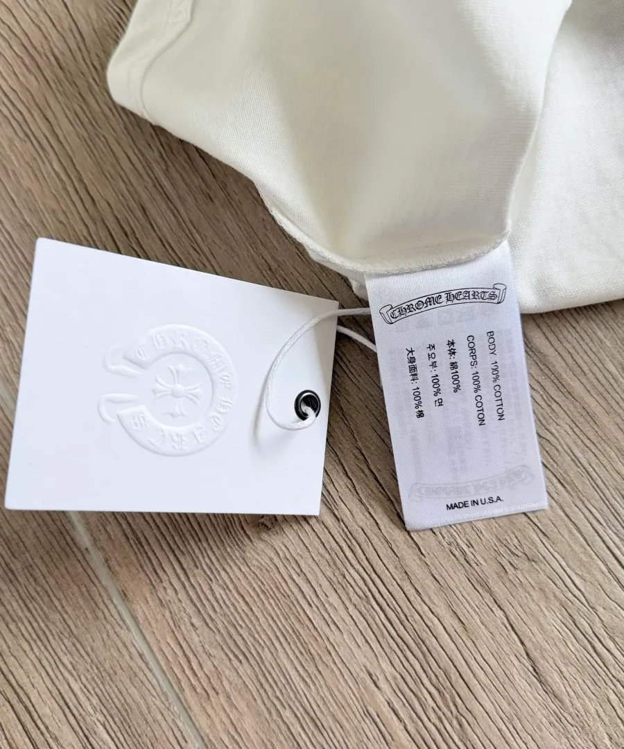 Бирки и ярлыки футболки Chrome Hearts Las Vegas Exclusive