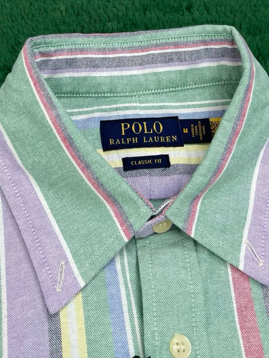 Воротник с биркой Polo Ralph Lauren и светлыми пуговицами