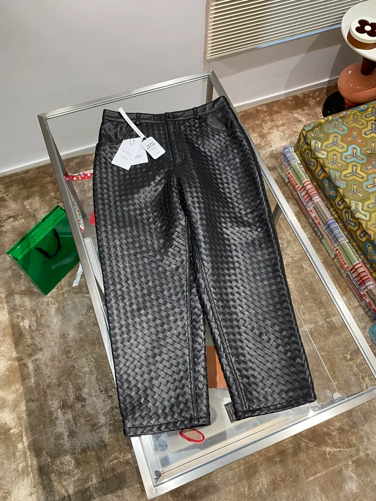 Bottega Veneta Кожаные брюки