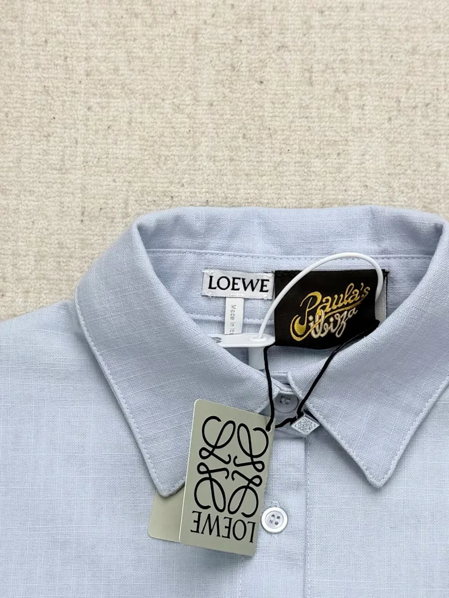 Отложной воротник рубашки с ярлыком Loewe Paula's Ibiza