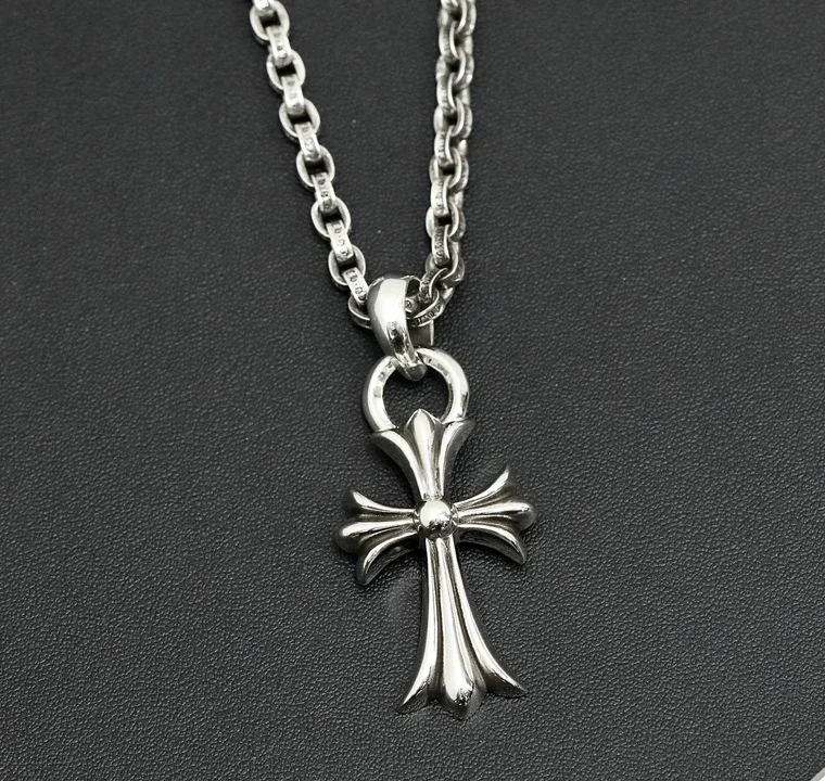 Chrome Hearts Серебряная подвеска-крест CH Cross