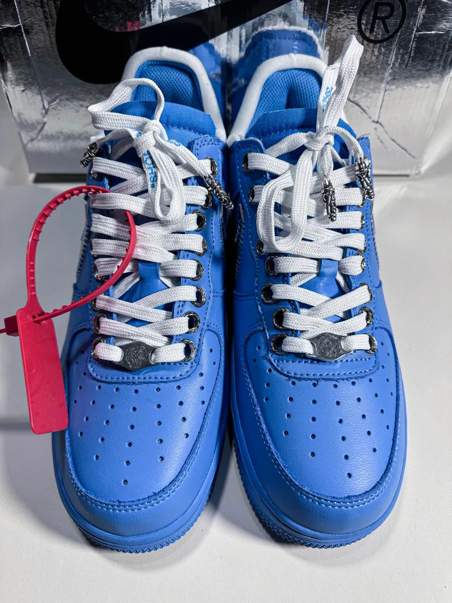 Кроссовки Chrome Hearts x Nike Air Force 1 Low x Off-White MCA, вид сверху