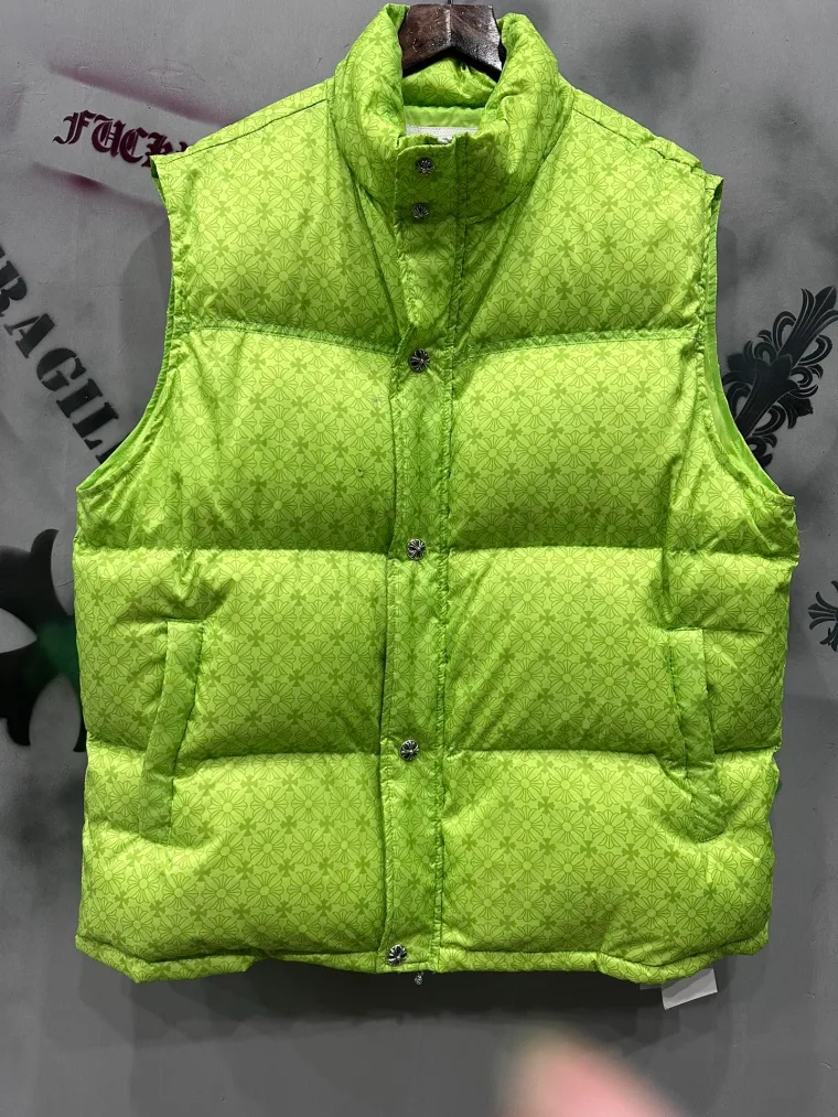 Chrome Hearts Жилет Cross Pattern зелёный
