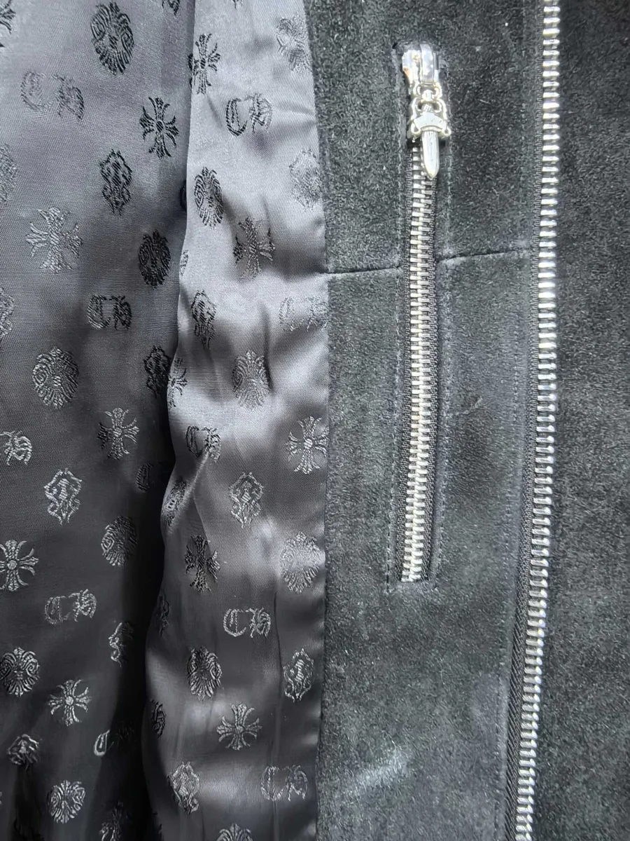 Chrome Hearts замшевая куртка