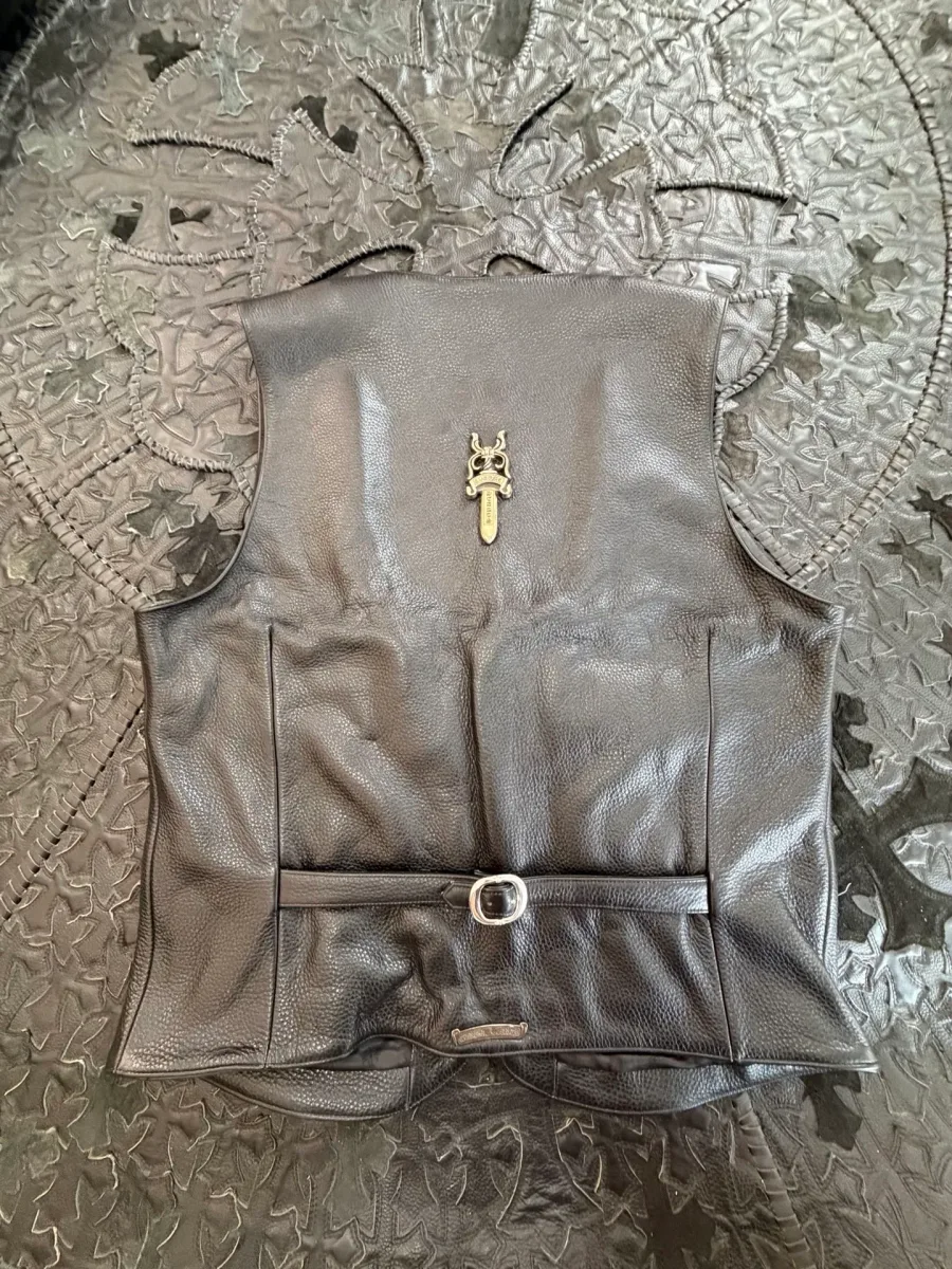 Chrome Hearts Кожаный жилет