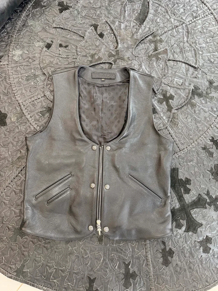 Chrome Hearts Кожаный жилет