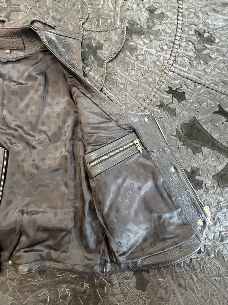 Chrome Hearts Кожаный жилет