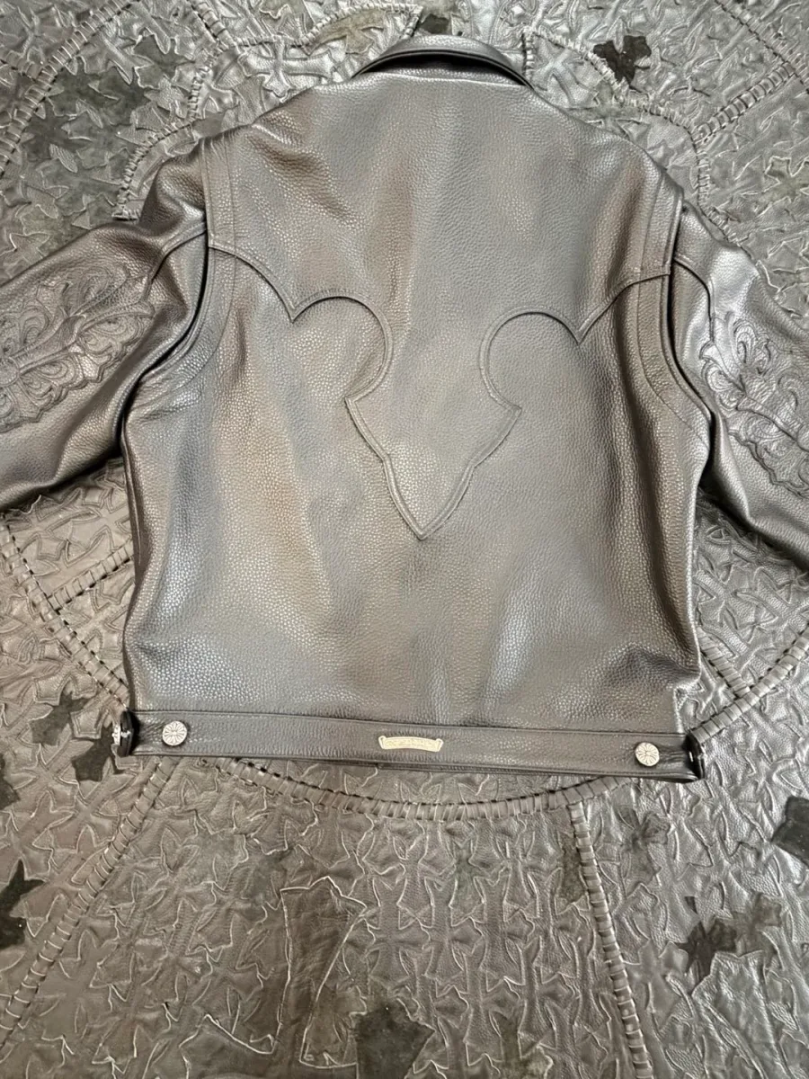 Кожаная куртка Chrome Hearts