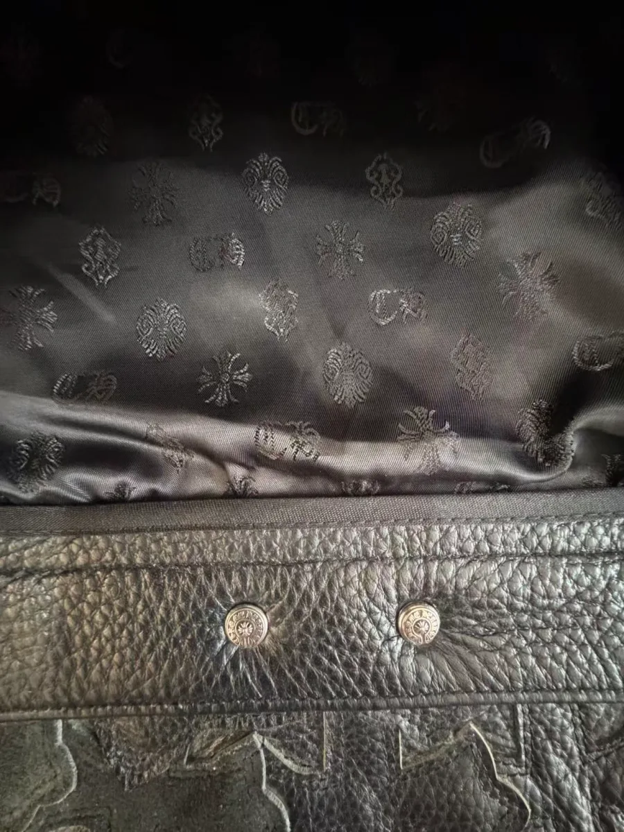 Кожаная куртка Chrome Hearts