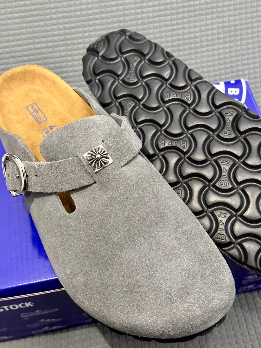Подошва и внутренняя часть сабо Chrome Hearts x Birkenstock Boston