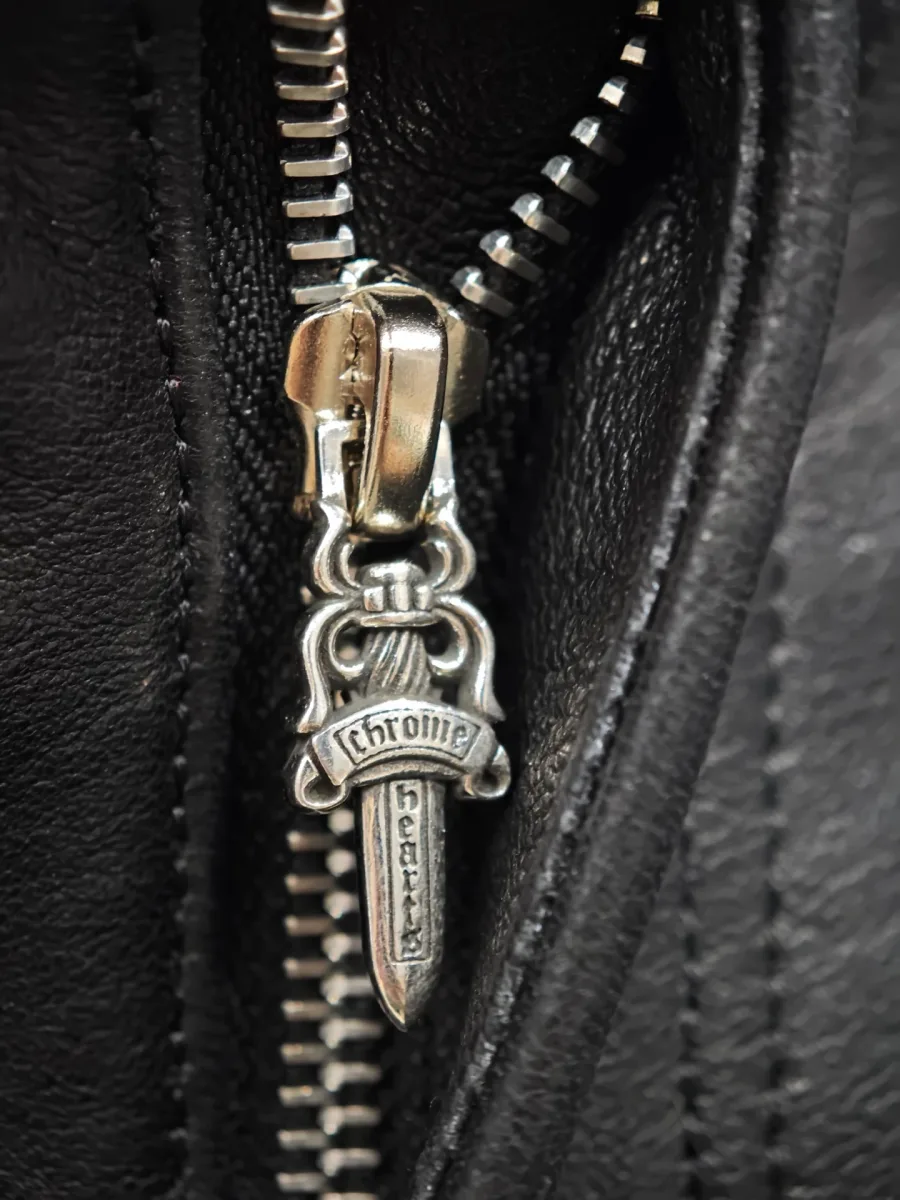 Chrome Hearts Кожаная юбка