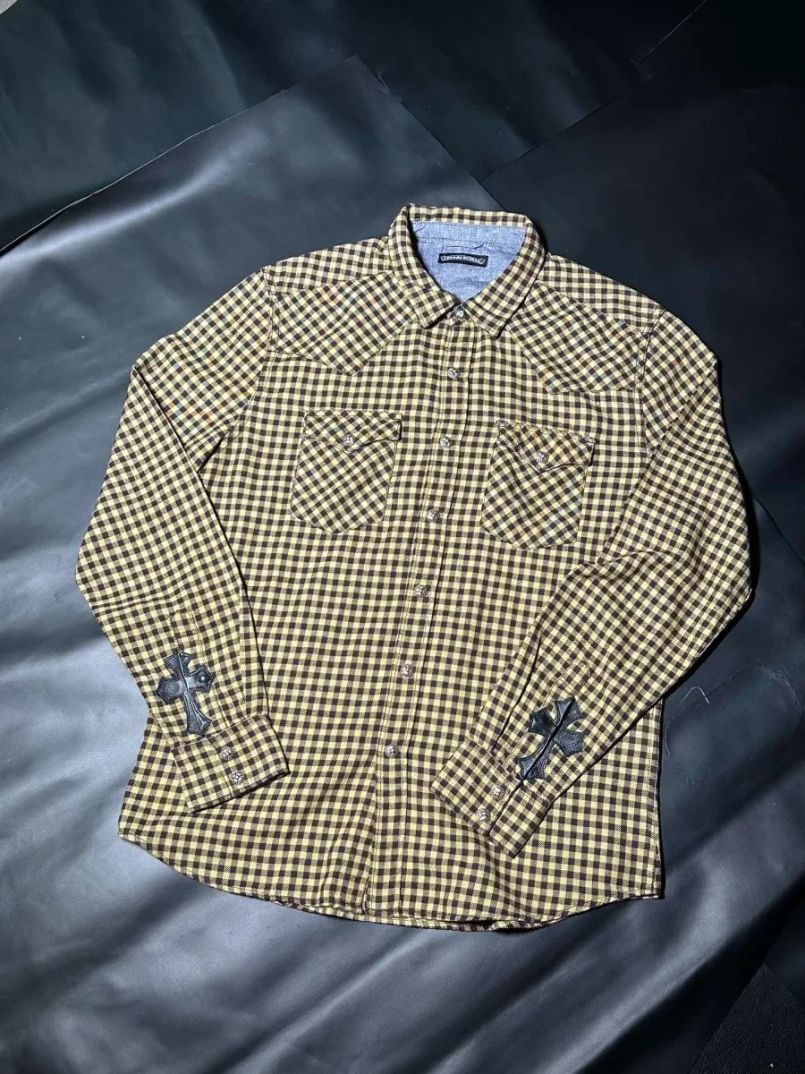 Chrome Hearts Рубашка в клетку