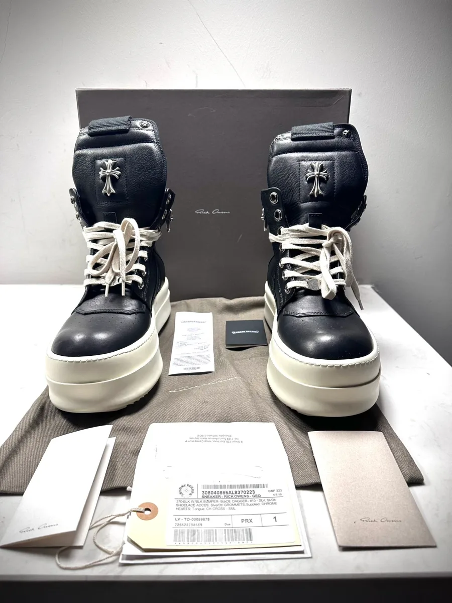 Chrome Hearts x Rick Owens Кеды Geobasket