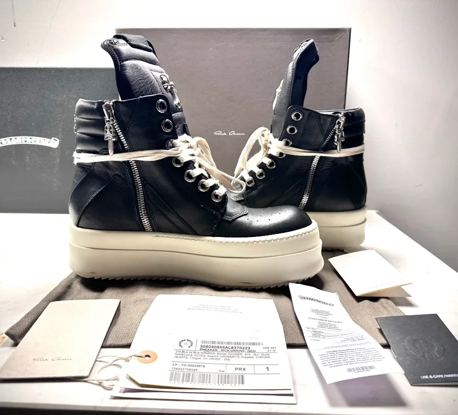 Chrome Hearts x Rick Owens Кеды Geobasket