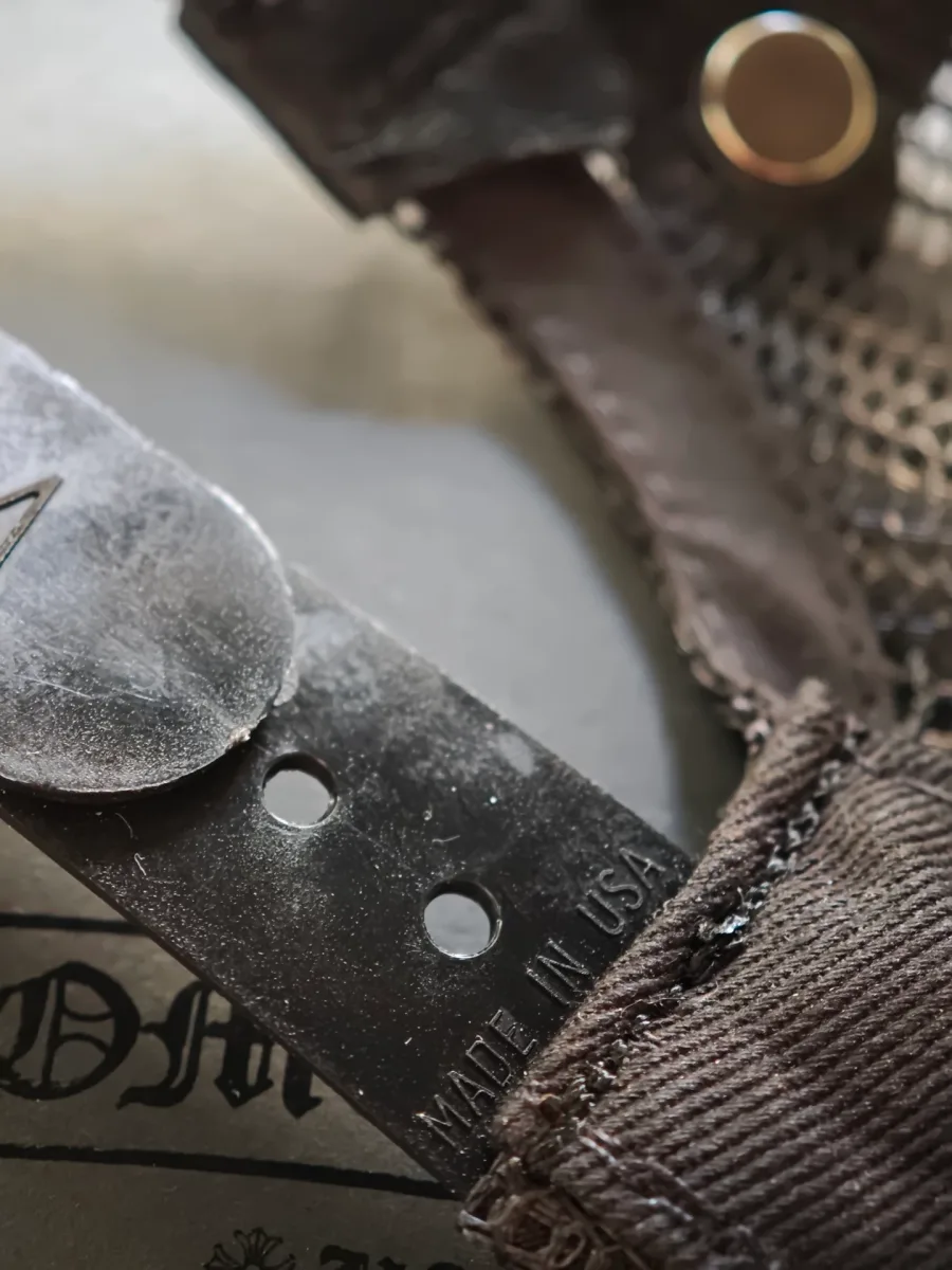Регулируемый ремешок кепки Chrome Hearts с надписью Made in USA