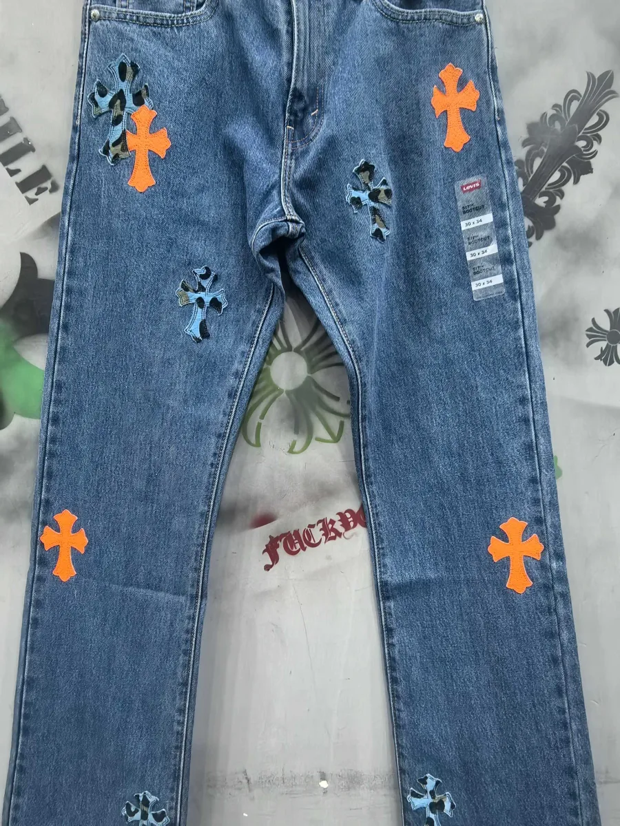 Джинсы Chrome Hearts x Levi's 517