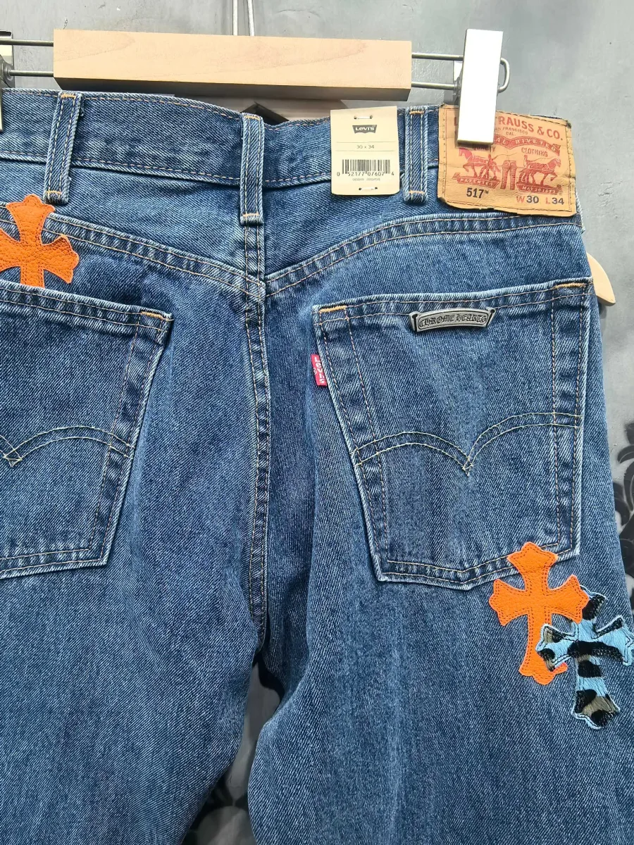 Джинсы Chrome Hearts x Levi's 517