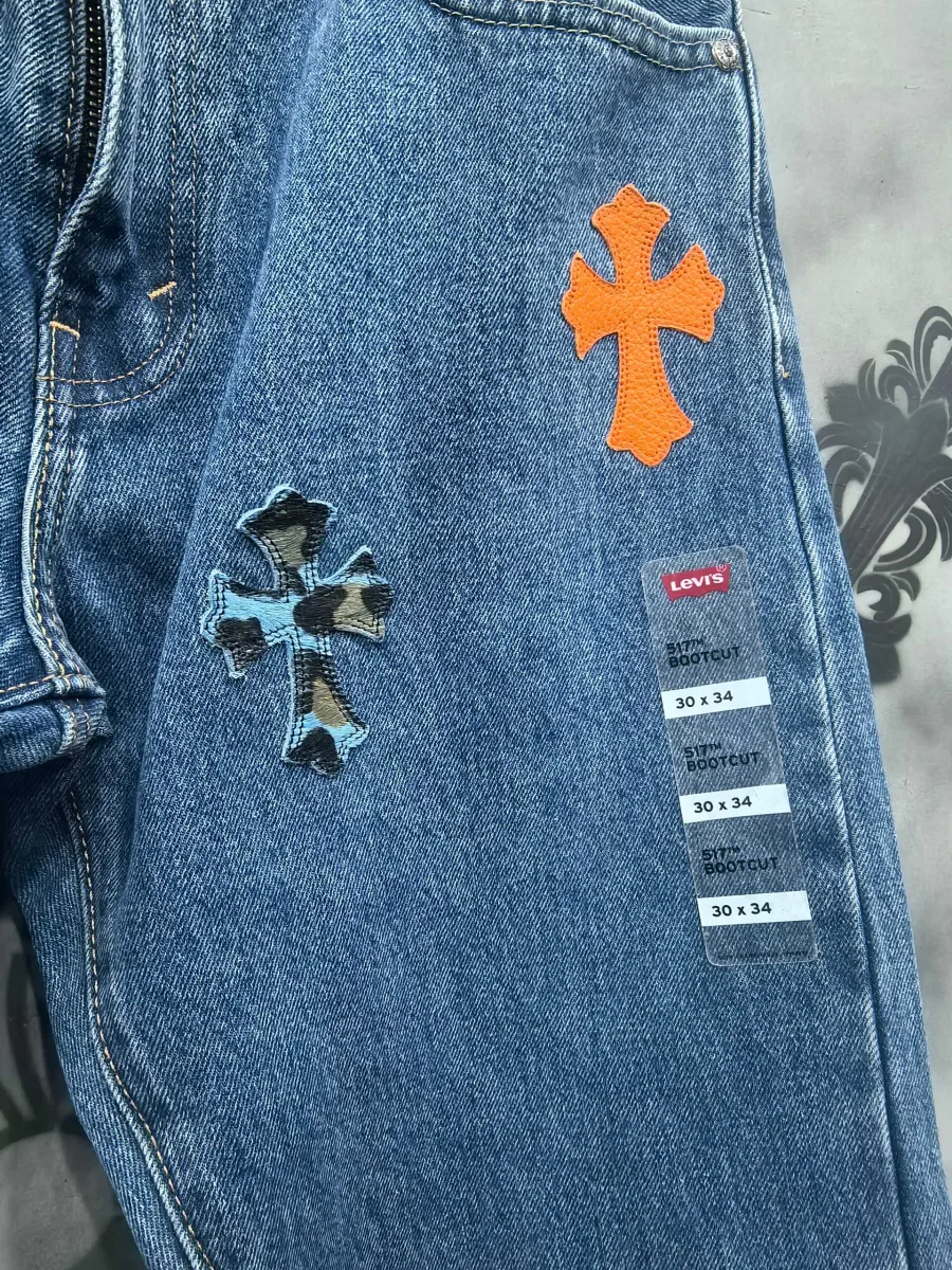 Джинсы Chrome Hearts x Levi's 517