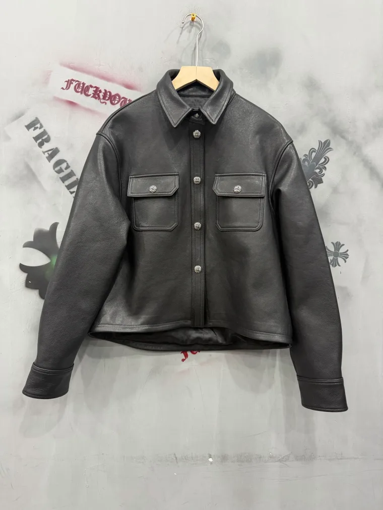 Chrome Hearts кожаная куртка