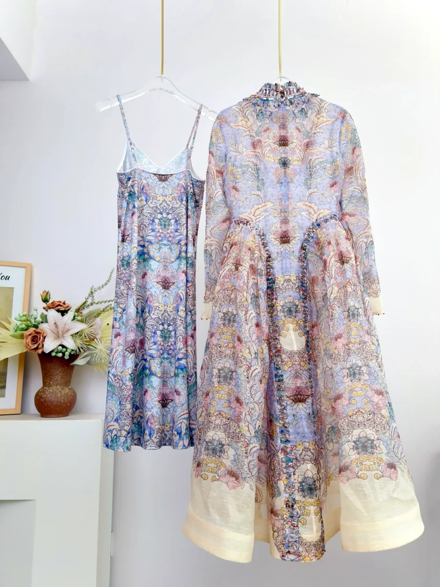 Вид платья Zimmermann спереди в полный рост