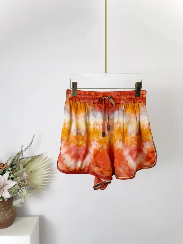 Zimmermann Шёлковые шорты Alchemy Ruby Tie Dye