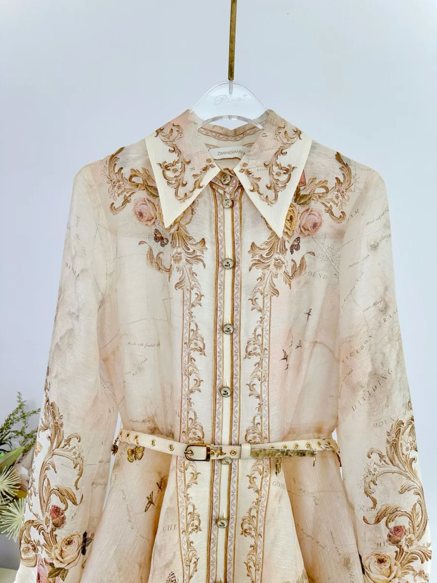 Верхняя часть платья Memento с отложным воротником и планкой на пуговицах