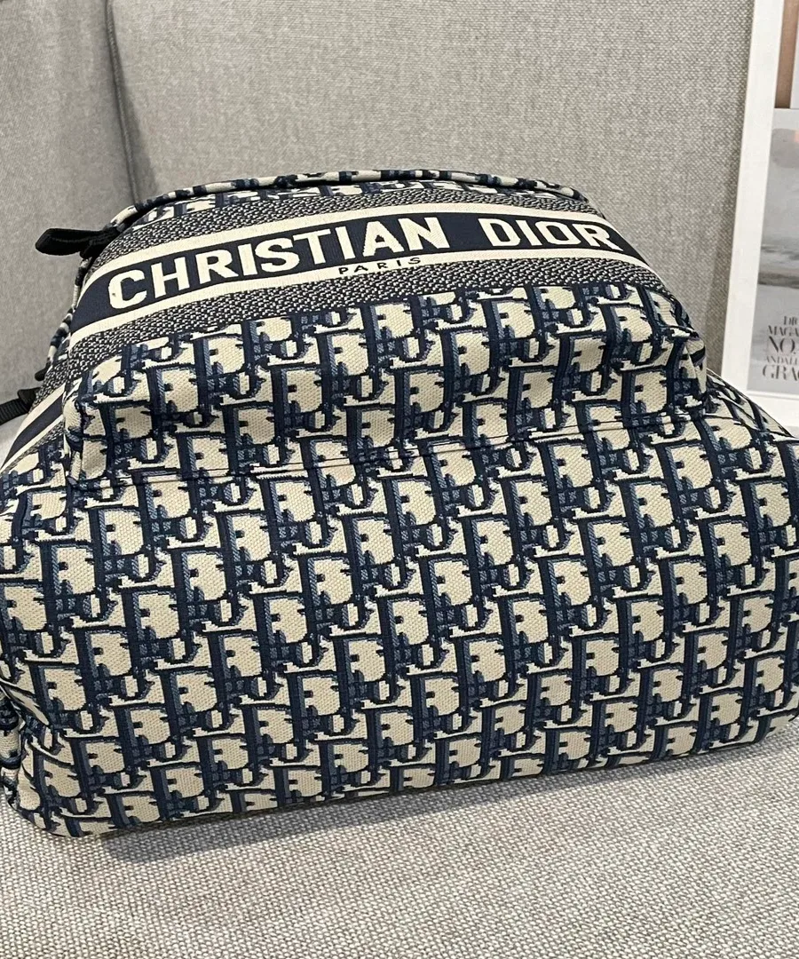Вид на рюкзак Dior Rider Oblique снизу