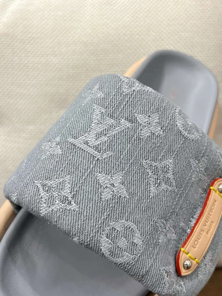 Шлепанцы Louis Vuitton в паре на ровной поверхности