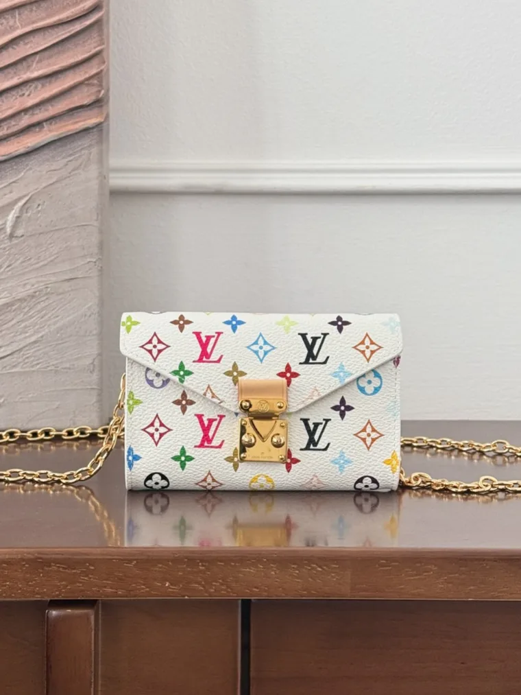 Louis Vuitton Белая поясная микро-сумка Monogram Multicolore