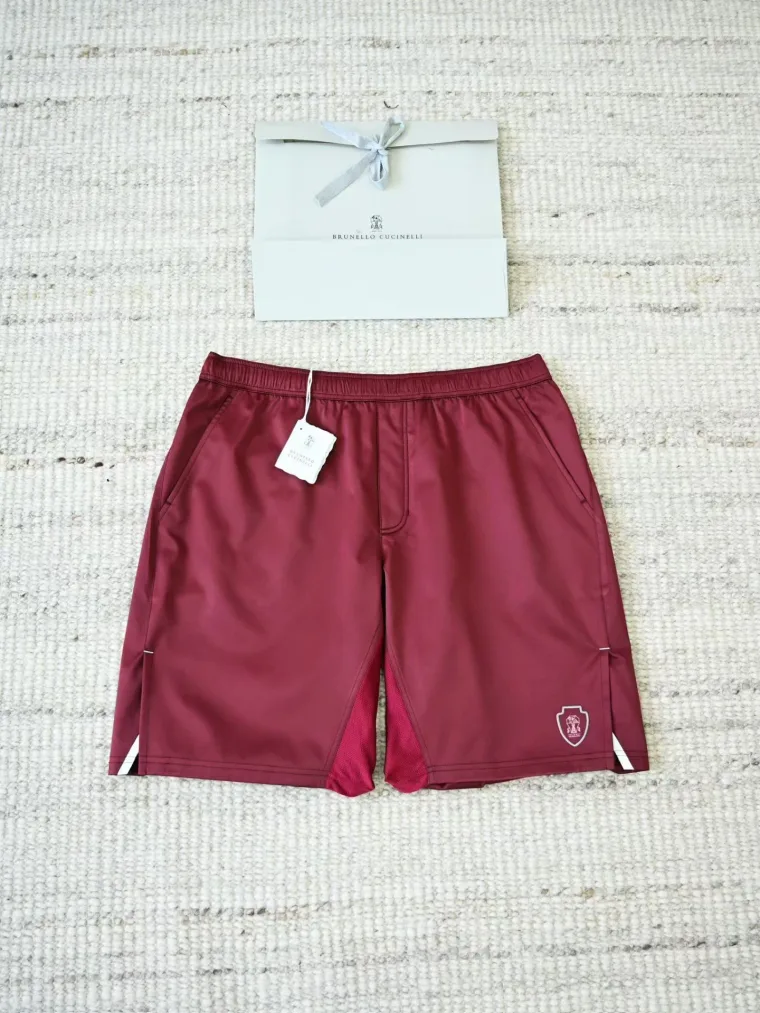 Brunello Cucinelli Бордовые шорты