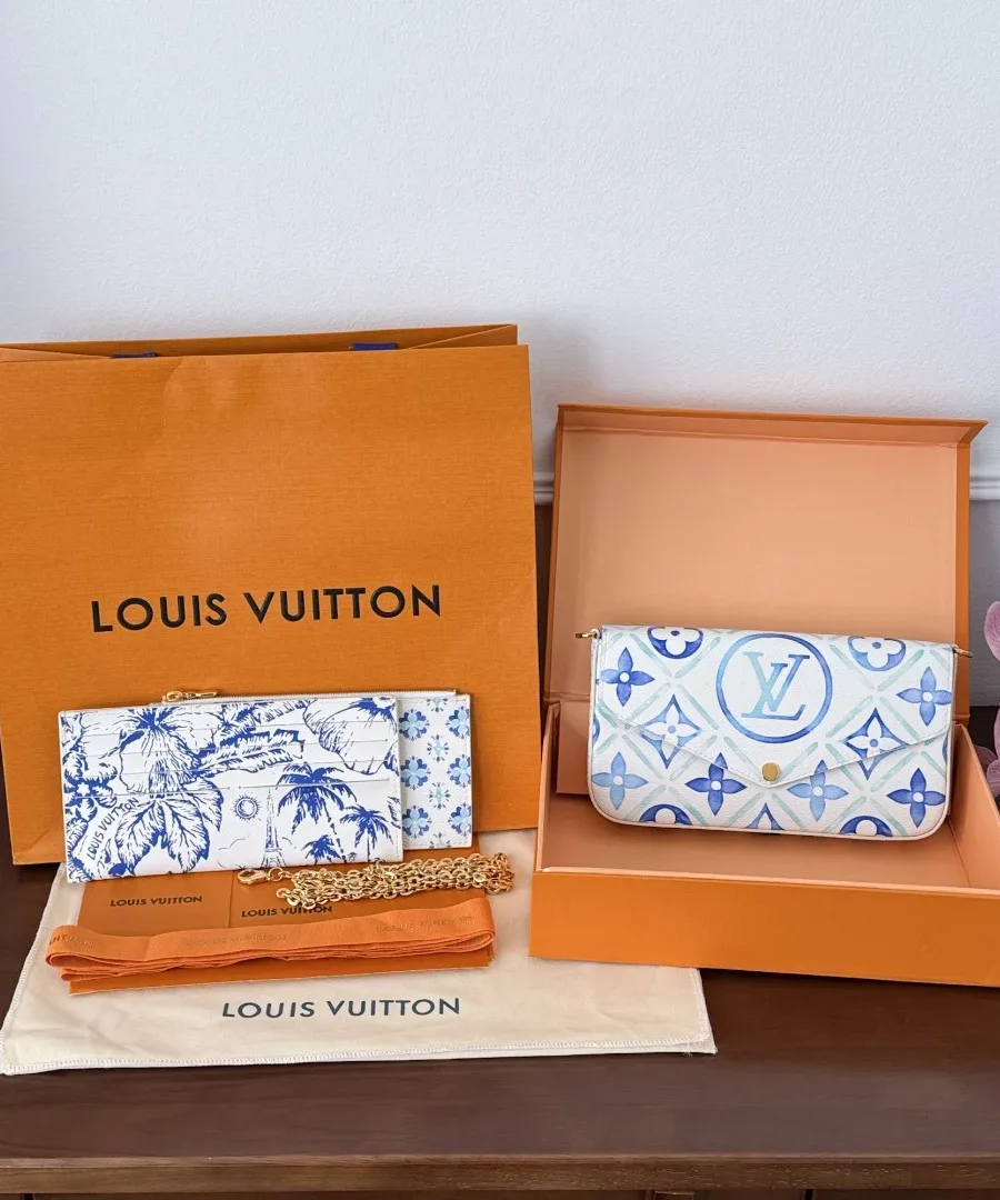 Комплект сумки Louis Vuitton Pochette Félicie с коробкой, пыльником и пакетом